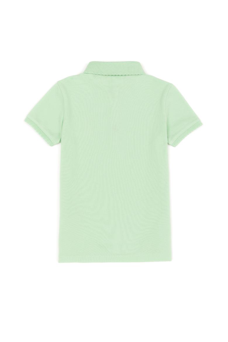 Kız Çocuk Mint Yeşili Basic Polo Yaka Tişört - 50246800063