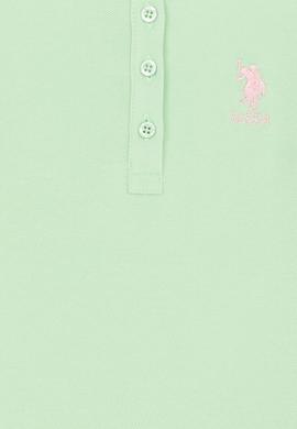 Kız Çocuk Mint Yeşili Basic Polo Yaka Tişört - 50246800063