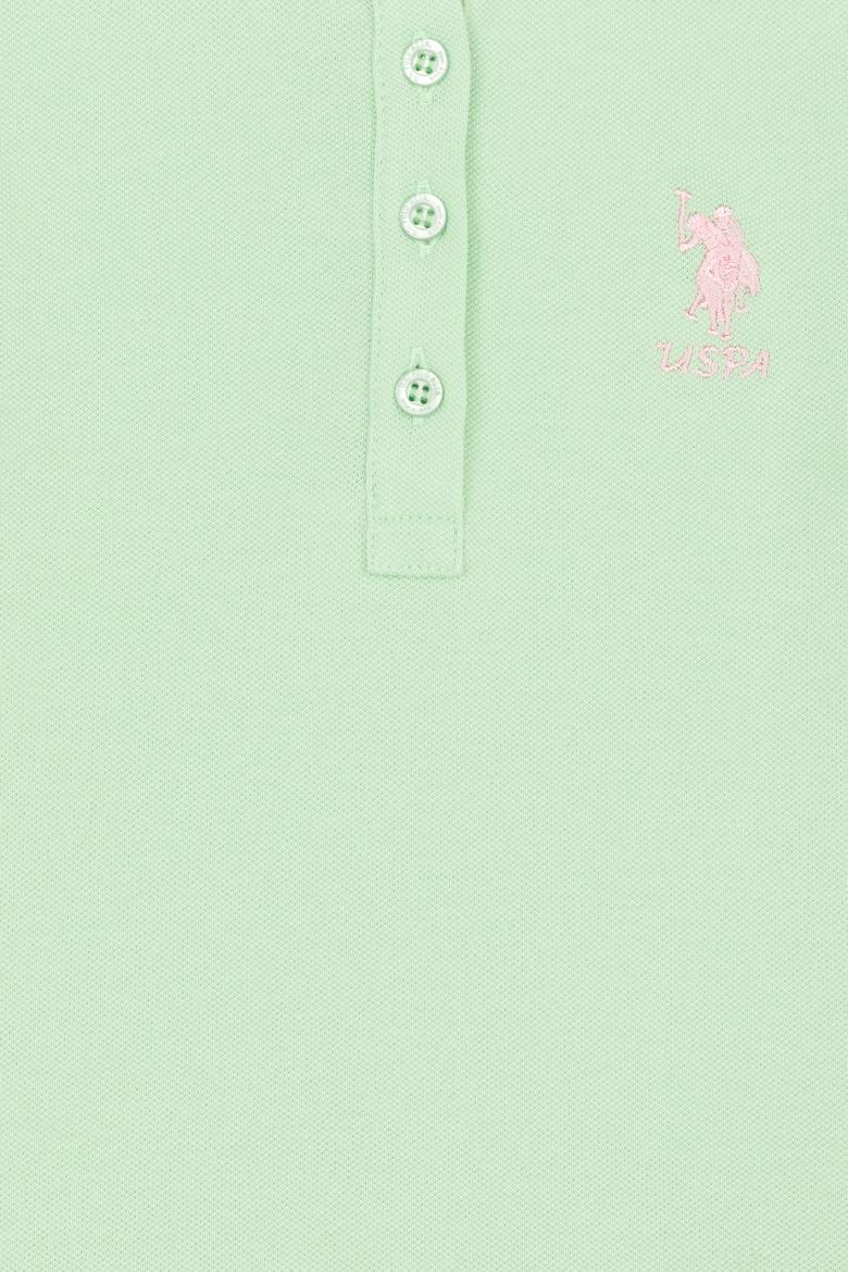 Kız Çocuk Mint Yeşili Basic Polo Yaka Tişört - 50246800063