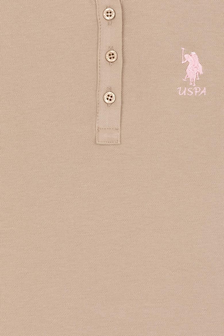 Kız Çocuk Haki Basic Polo Yaka Tişört - 50246800074