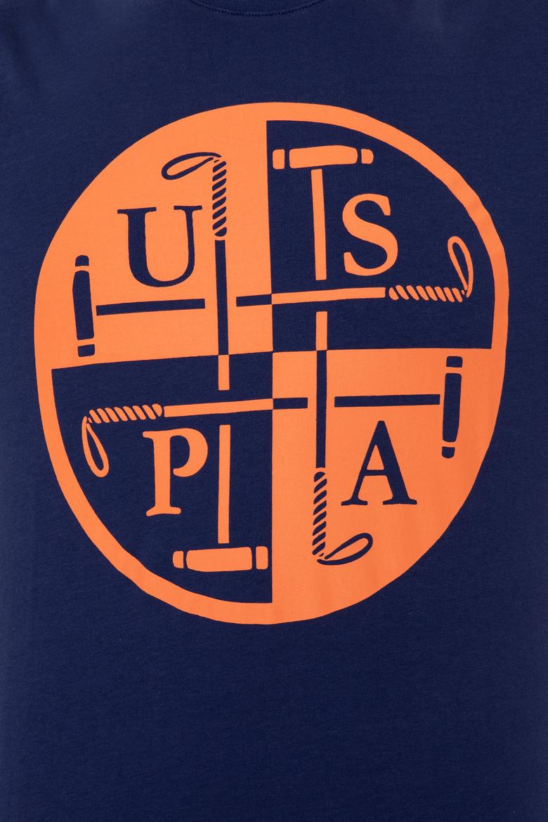 Erkek Lacivert Bisiklet Yaka T-Shirt - 50247330018