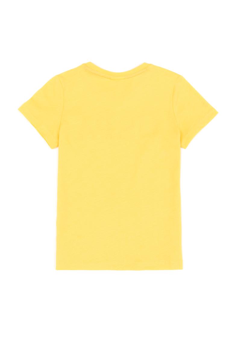 Çocuk Açık Sarı Bisiklet Yaka Tişört - 50248206002