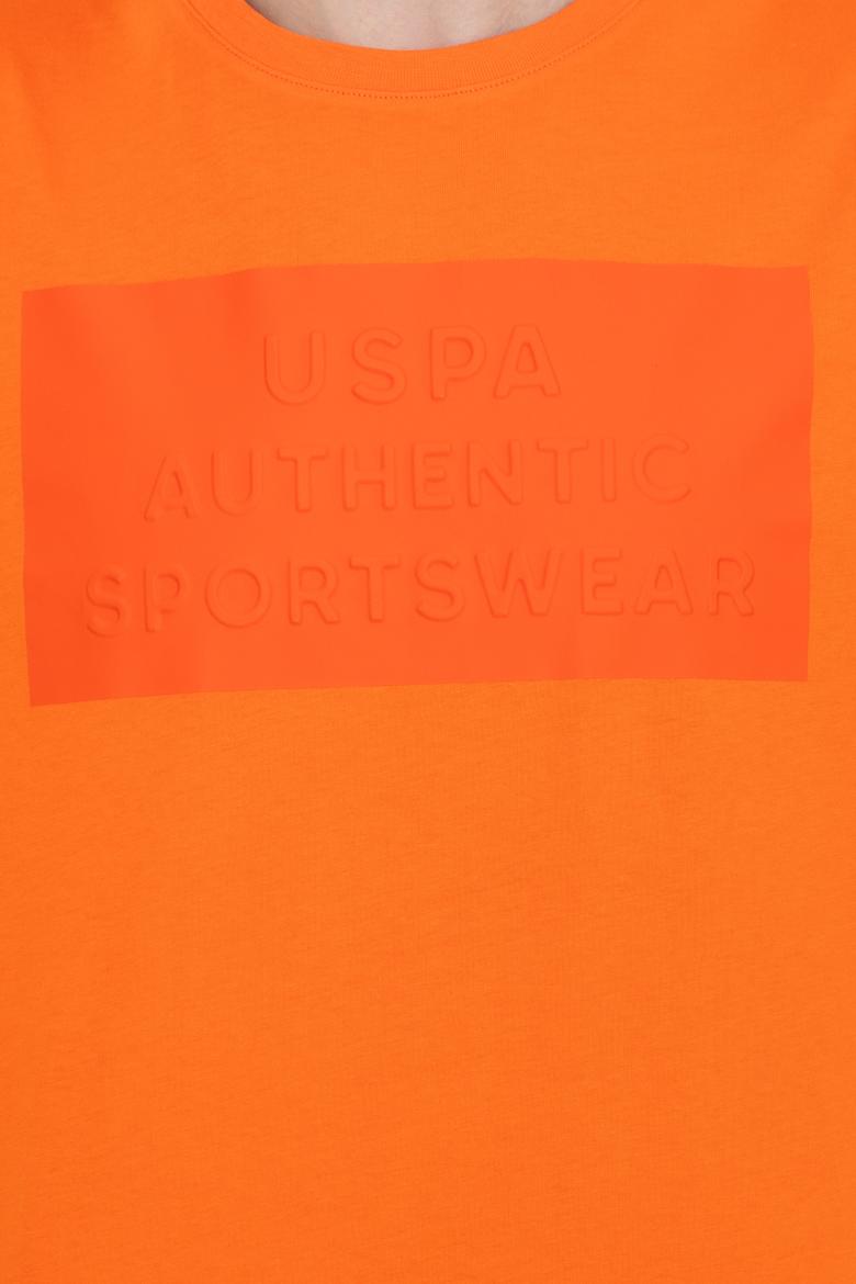 Erkek Turuncu Bisiklet Yaka Tişört - 50248581037