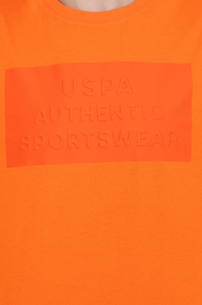 Erkek Turuncu Bisiklet Yaka Tişört