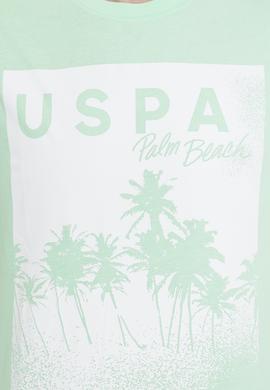 Erkek Mint Bisiklet Yaka Tişört - 50246118046