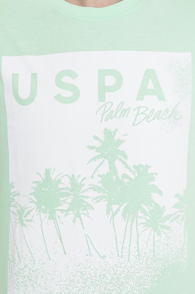 Erkek Mint Bisiklet Yaka Tişört