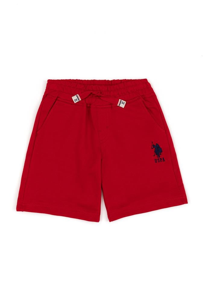 Çocuk Kırmızı Örme Şort