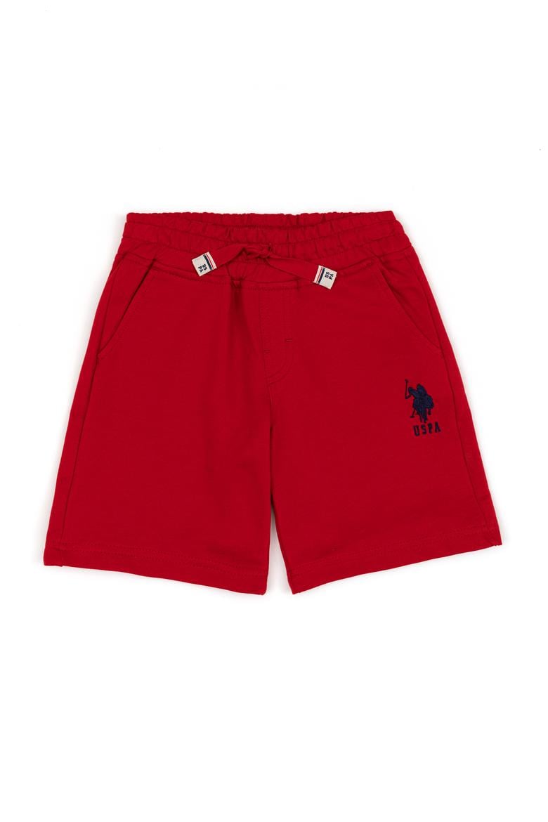 Çocuk Kırmızı Örme Şort