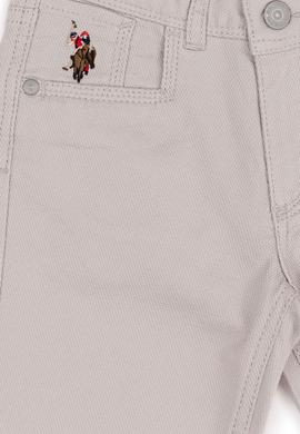 Erkek Çocuk Açık Gri Kanvas Pantolon - 50249294006