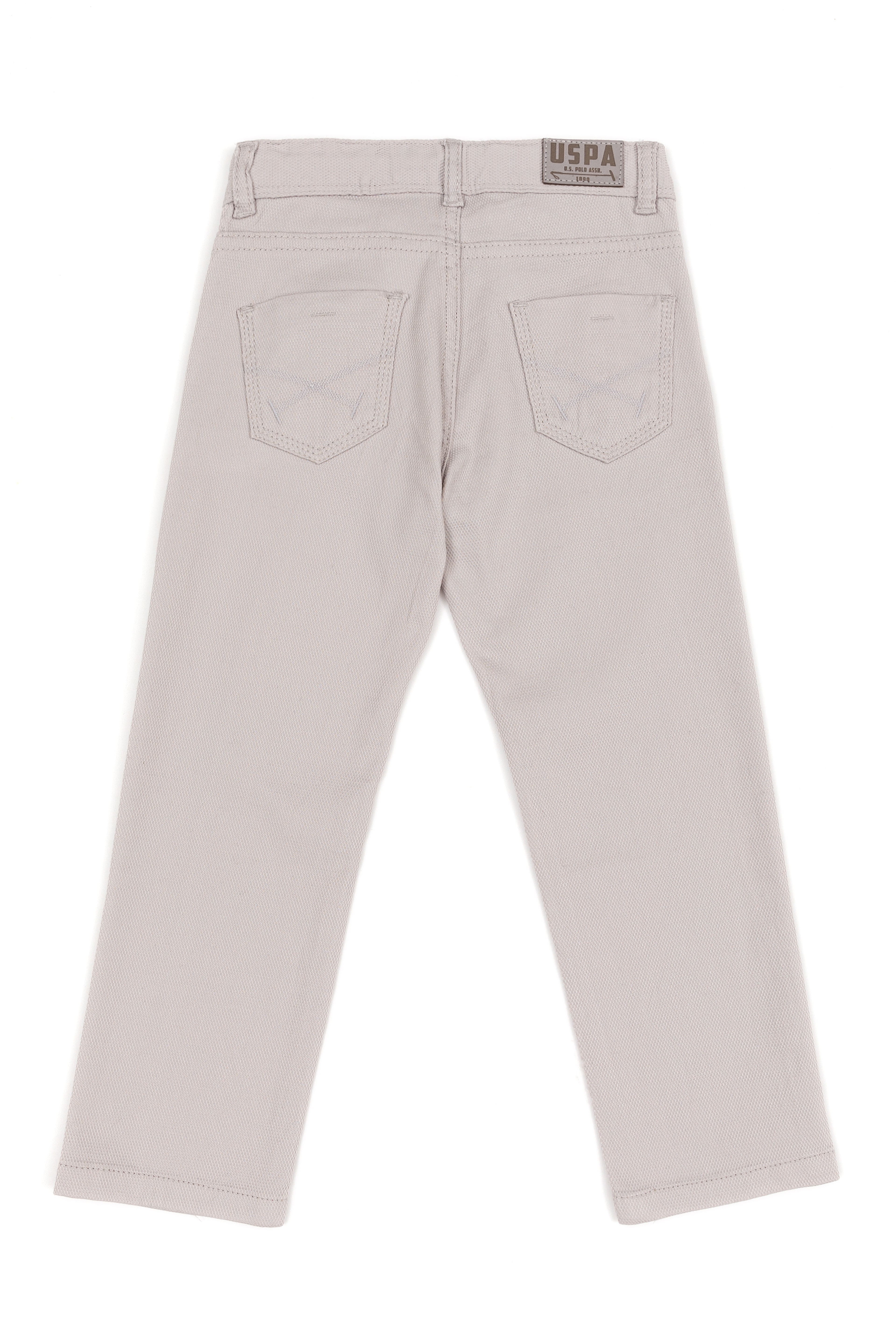 Erkek Çocuk Açık Gri Kanvas Pantolon - Image 3