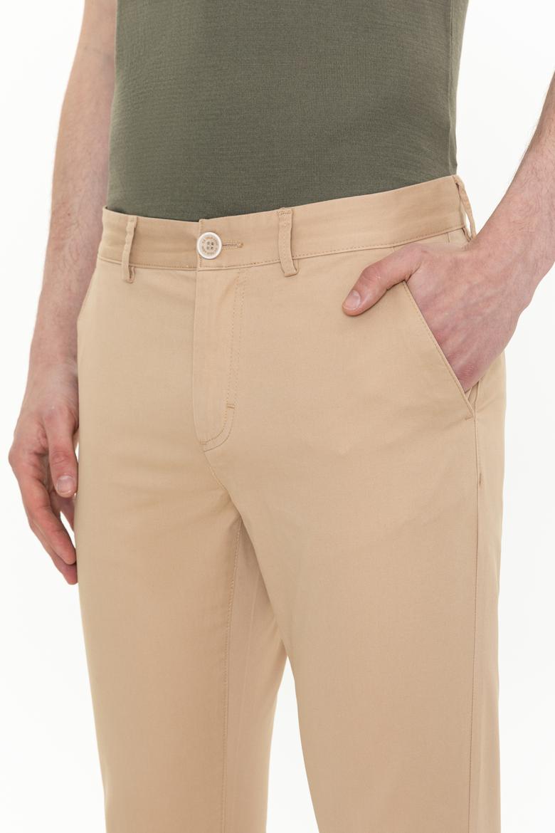 Erkek Slim Fit Kum Kanvas Pantolon - 50246122014