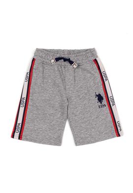 Çocuk Gri Melanj Örme Şort - 50249282016