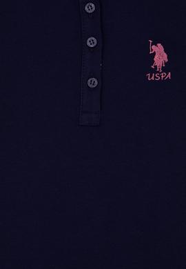 Kız Çocuk Lacivert Basic Polo Yaka Tişört - 50246800085