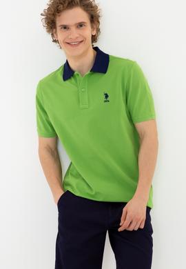 Erkek Elma Yeşili Polo Yaka Tişört - 50247373288