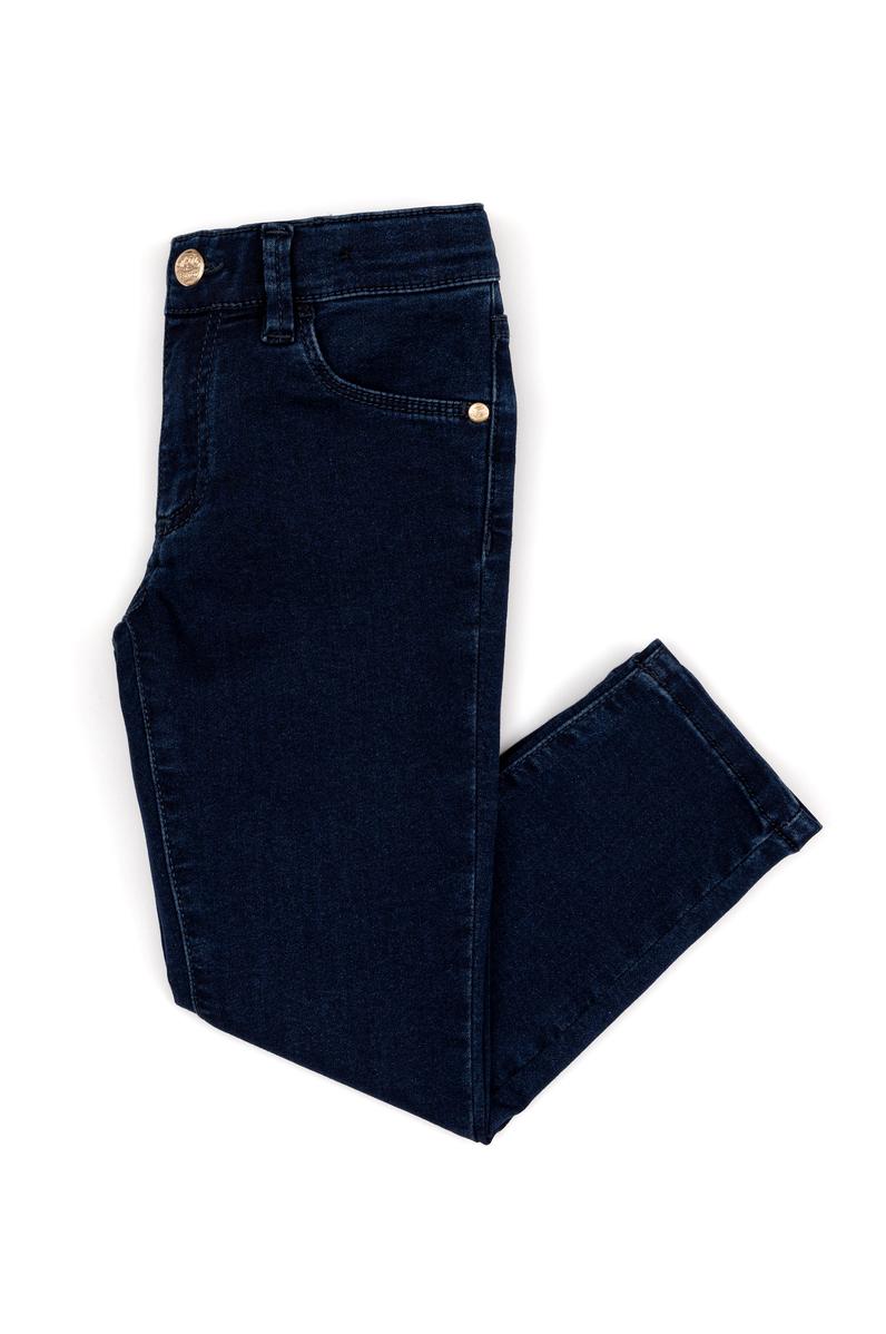 Kız Çocuk Koyu Mavi Jean Pantolon