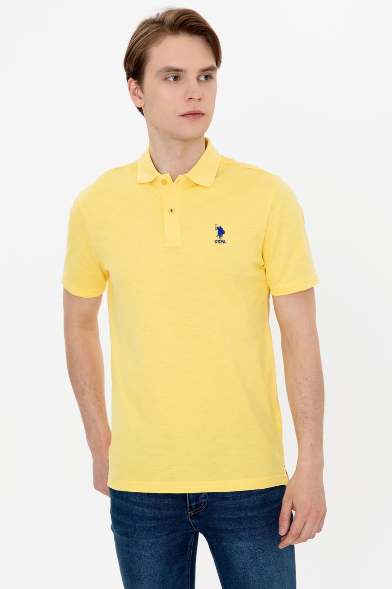 Erkek Açık Sarı Polo Yaka Tişört