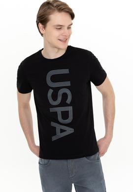 Erkek Siyah Bisiklet Yaka T-Shirt - 50247332023