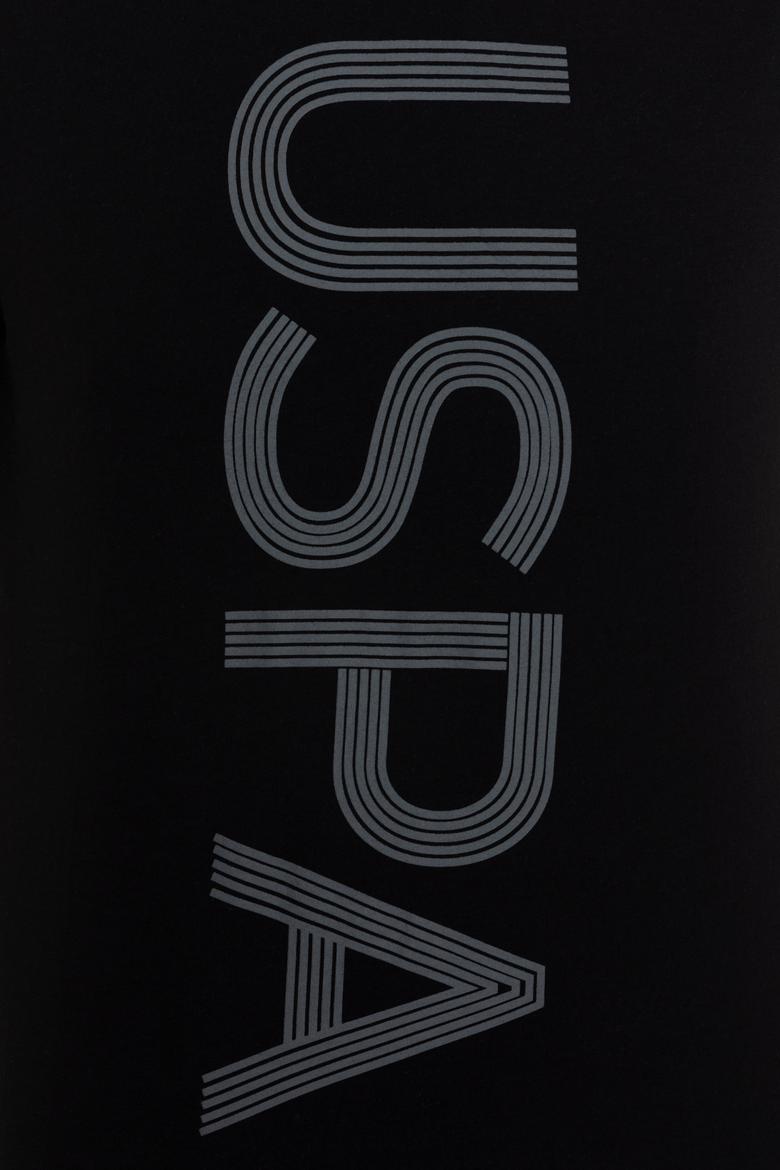 Erkek Siyah Bisiklet Yaka T-Shirt - 50247332023