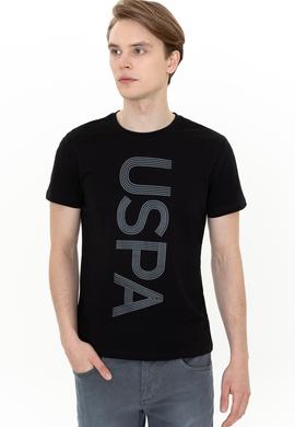 Erkek Siyah Bisiklet Yaka T-Shirt - 50247332023