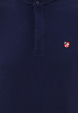 Erkek Lacivert Hakim Yaka T-Shirt - 50247366017