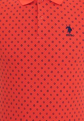 Erkek Kırmızı Polo Yaka Tişört - 50248938034