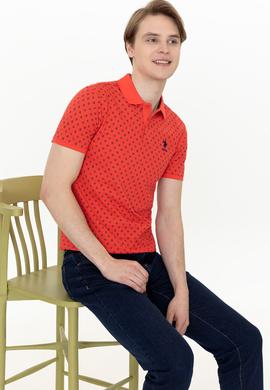 Erkek Kırmızı Polo Yaka Tişört - 50248938034