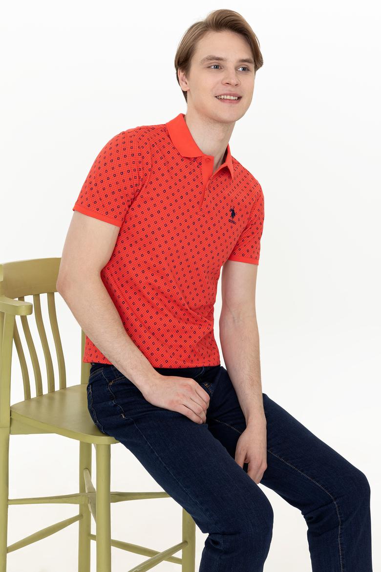 Erkek Kırmızı Polo Yaka Tişört