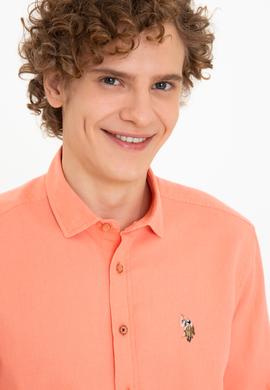 Erkek Somon Uzun Kollu Basic Gömlek - 50246466072