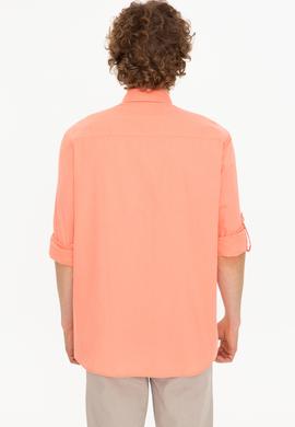 Erkek Somon Uzun Kollu Basic Gömlek - 50246466072