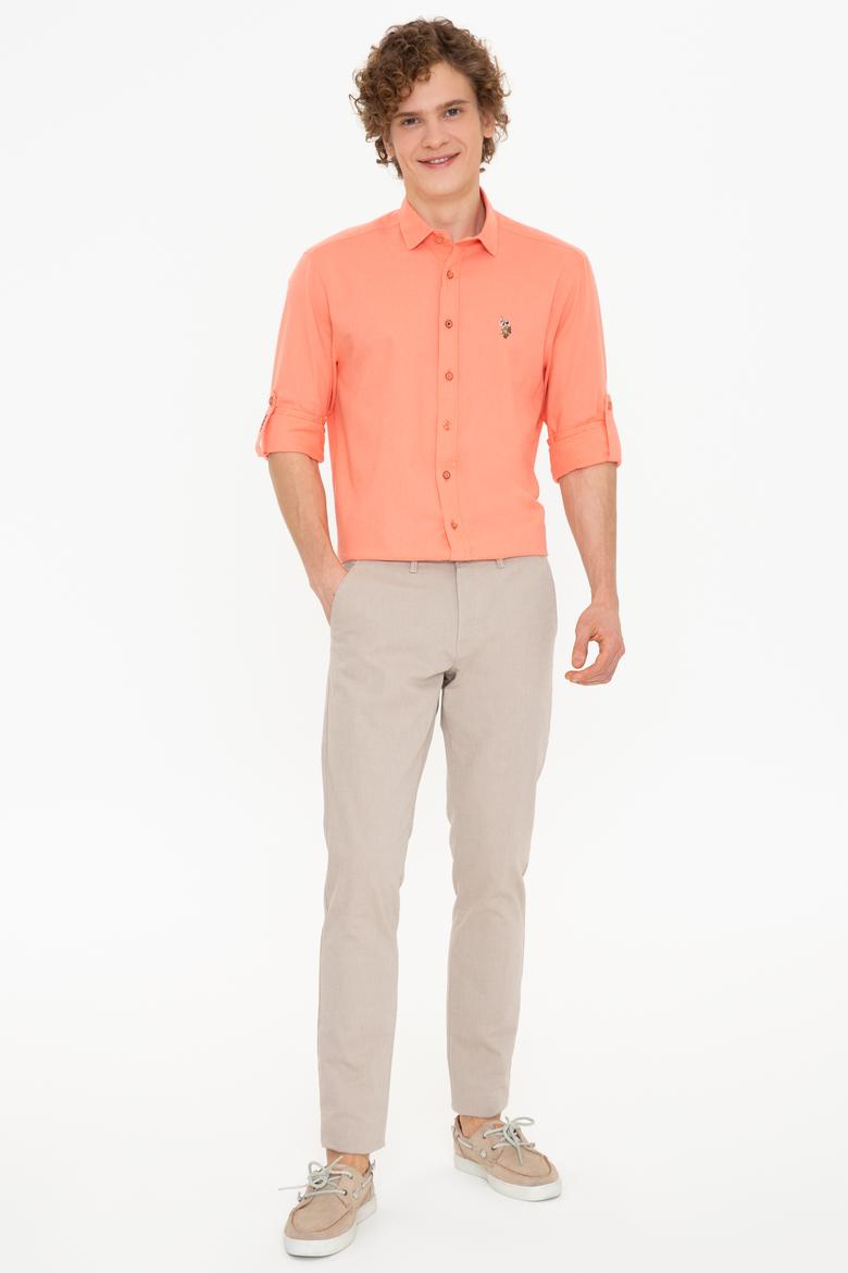 Erkek Somon Uzun Kollu Basic Gömlek - 50246466072