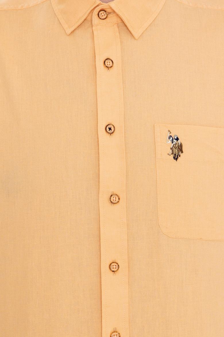 Erkek Turuncu Kısa Kollu Gömlek - 50249523087