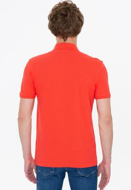 Erkek Kırmızı Basic Polo Yaka Tişört - 50249149386