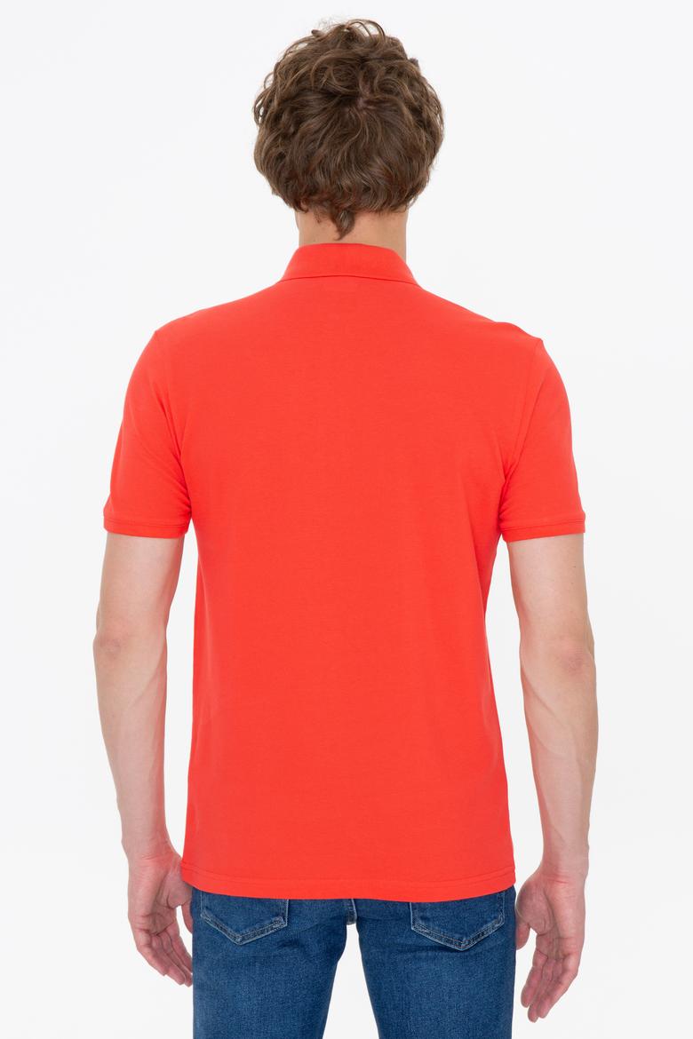 Erkek Kırmızı Basic Polo Yaka Tişört - 50249149386