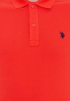 Erkek Kırmızı Basic Polo Yaka Tişört - 50249149386