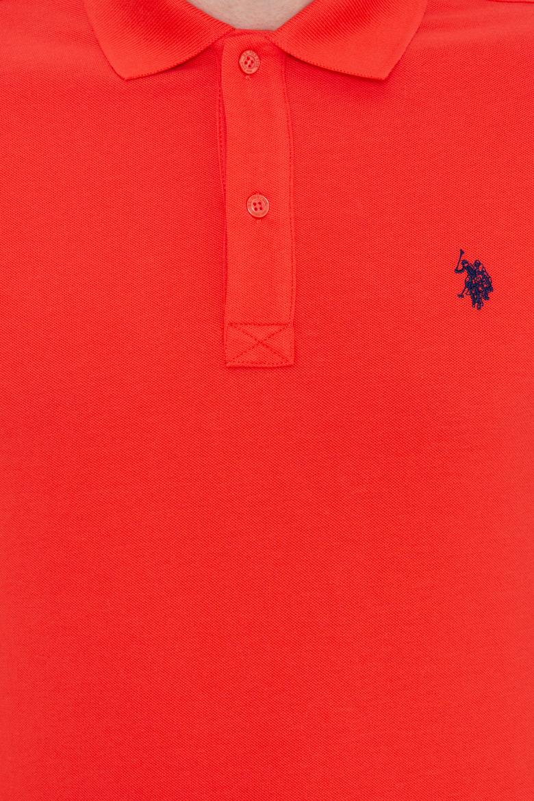 Erkek Kırmızı Basic Polo Yaka Tişört - 50249149386