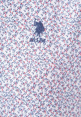 Kadın Kırmızı Desenli Gömlek Uzunkol - 50213880002