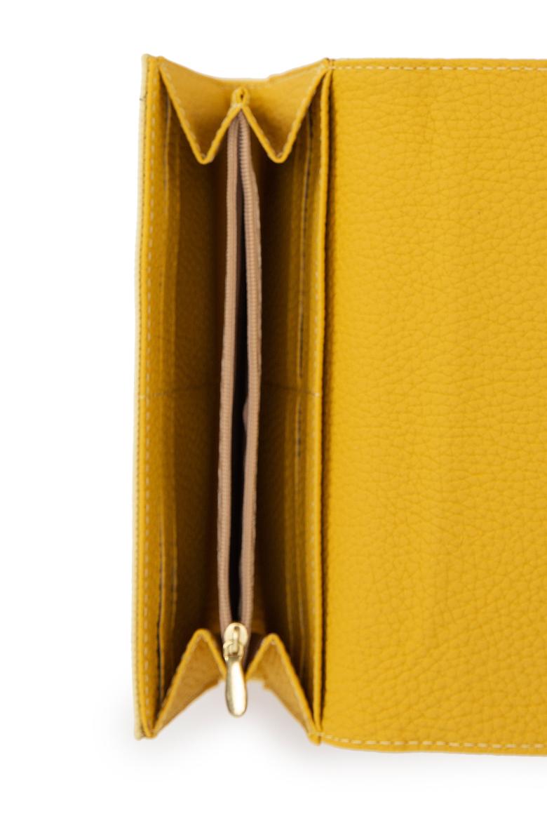 Kadın Sarı Cüzdan - 50222376001