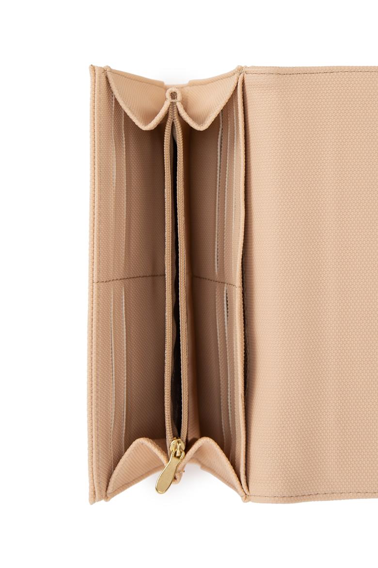Kadın Krem Cüzdan - 50222376008