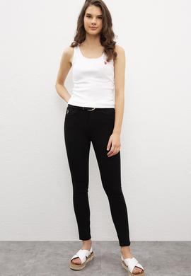 Kadın Koyu Mavi Jean Pantolon - 50219147003