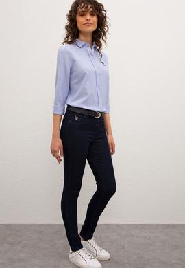 Kadın Koyu Mavi Jean Pantolon - 50219135003