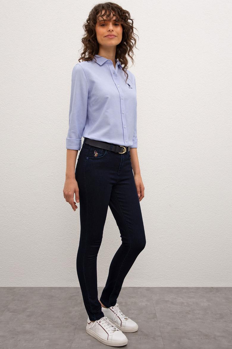 Kadın Koyu Mavi Jean Pantolon - 50219135003