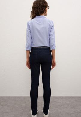 Kadın Koyu Mavi Jean Pantolon - 50219135003