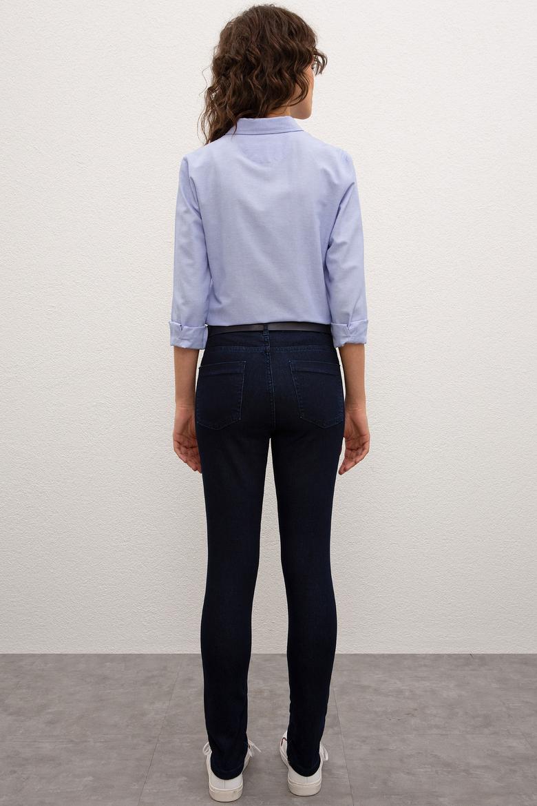 Kadın Koyu Mavi Jean Pantolon - 50219135003