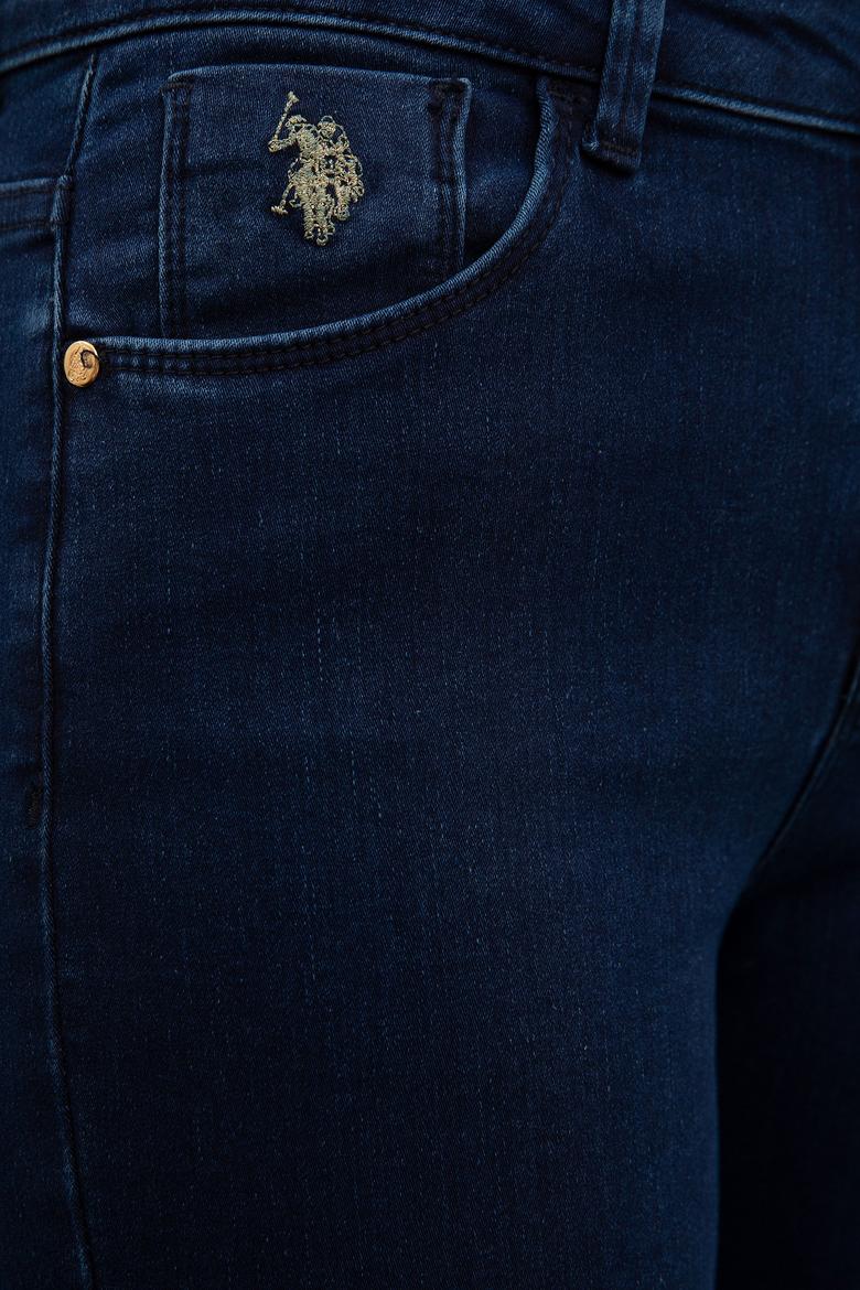 Kadın Mavi Jean Pantolon - 50219329002