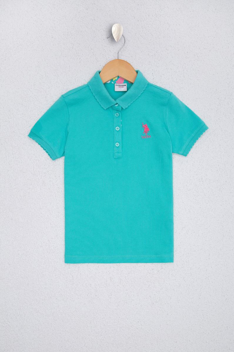 Kız Çocuk Yeşil Tişört Basic