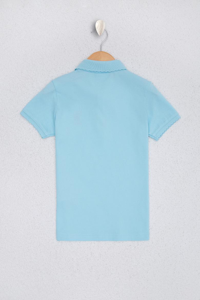 Kız Bebek Mavi Tişört Basic - 50220421123