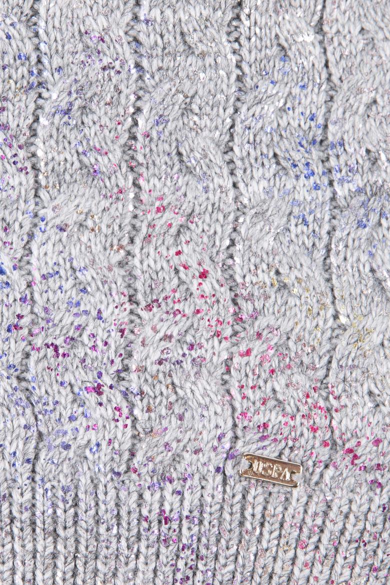 Kız Çocuk Gri Melanj Kaşkol - 50217628002