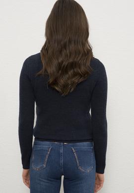 Kadın Lacivert Kazak - 50225219037