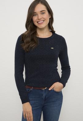 Kadın Lacivert Kazak - 50225219037