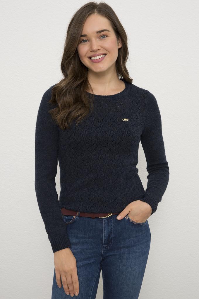 Kadın Lacivert Kazak